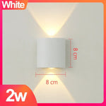 Applique Murale Led Extérieure Aluminium Design Avec-2W / Blanc Chaud Chambre