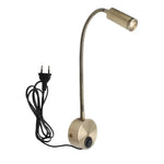 Applique Murale Led Flexible Élégante Télécommandée Bronze Vert / Prise Britannique Blanc