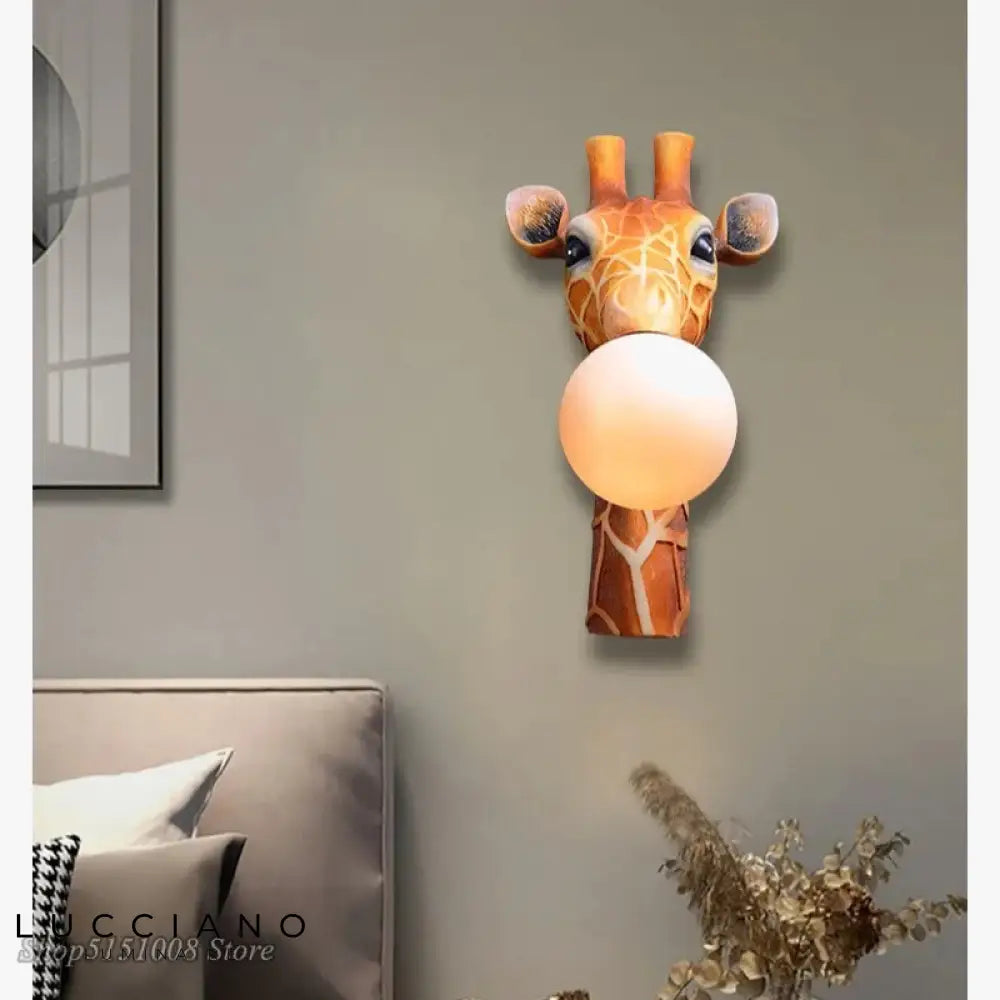 Applique Murale Led Girafe Ludique Déco Chambre