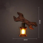 Applique Murale Led Industrielle Design Bois Vintage Sku10 Chambre