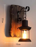 Applique Murale Led Industrielle Design Bois Vintage Sku3 Chambre