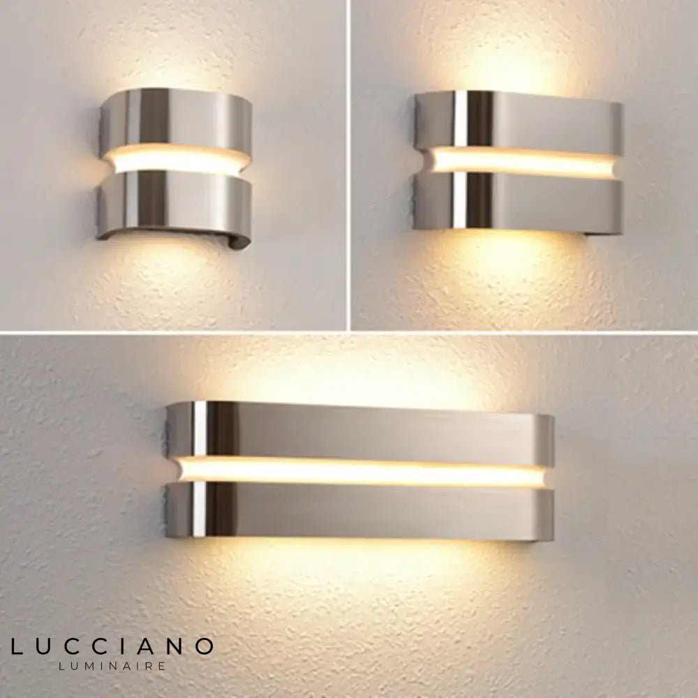 Applique Murale Led Inox Design Extérieur Étanche Chambre