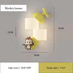 Applique Murale Led Kawaii Douceur Chambre. Banane Singe / 3 Températures De Couleur Chambre