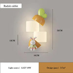 Applique Murale Led Kawaii Douceur Chambre. Lapin Radis / 3 Températures De Couleur Chambre