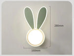 Applique Murale Led Ludique Et Design. Vert / Lumière Blanche Chambre