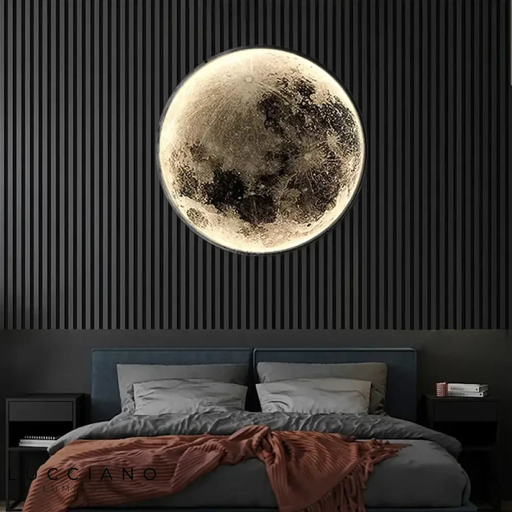 Applique Murale Led Lunaire Design Moderne. Chambre