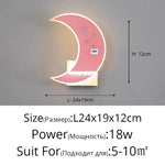 Applique Murale Led Lune Design Élégant Lumineux. Chambre