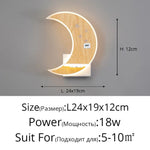 Applique Murale Led Lune Design Élégant Lumineux. Grain À Droite L24X19Cm / Blanc Chaud