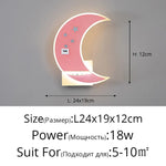 Applique Murale Led Lune Design Élégant Lumineux. Rose Gauche L24X19Cm / Blanc Chaud (2700-3500K)