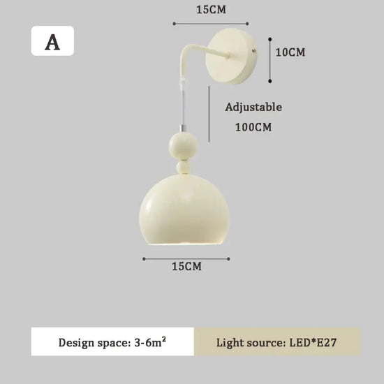 Applique Murale Led Minimaliste Suspendue Élégamment. Un / 3 Températures De Couleur Chambre