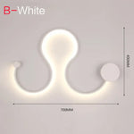 Applique Murale Led Moderne B Blanc / Chaud (2700-3500K) Murale Chambre