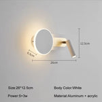 Applique Murale Led Moderne Design Élégant Blanc / Chaud (2700-3500K) 8W Chambre