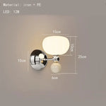 Applique Murale Led Moderne Design Élégant Chromé A-1 Chambre