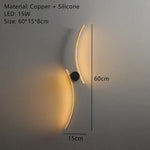 Applique Murale Led Moderne Design Laiton Élégant A-60 Cm / 3 Températures De Couleur Chambre