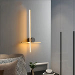 Applique Murale Led Moderne Design Laiton Élégant Chambre