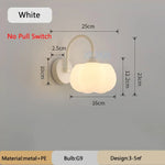 Applique Murale Led Modernes Design Élégant. Blanc Sans Interrupteur / Lumière Blanche Chambre