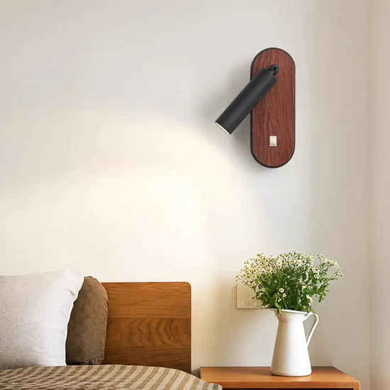 Applique Murale Led Nordique Bois Minimaliste Applique Chambre