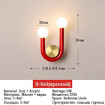 Applique Murale Led Nordique Design Élégant U. Chambre