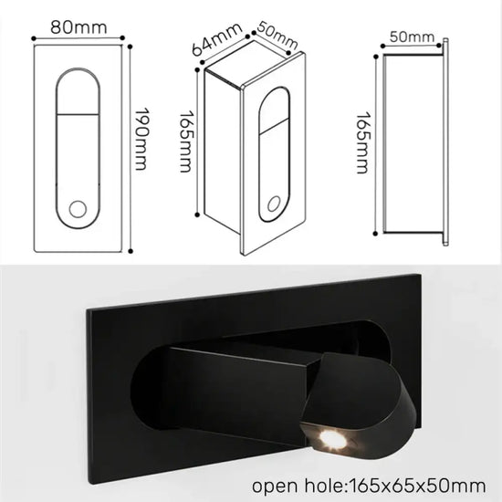 Applique Murale Led Nordique Design Minimaliste Élégant Chambre