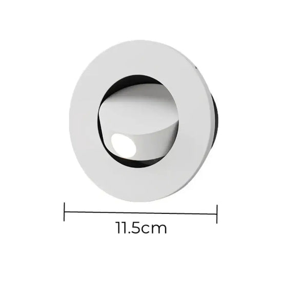 Applique Murale Led Nordique Design Minimaliste Élégant Rond Blanc / Chaud (2700-3500K) Chambre