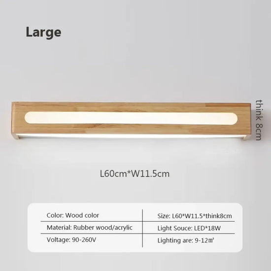 Applique Murale Led Nordique Élégance Minimaliste. L / Blanc Froid Chambre