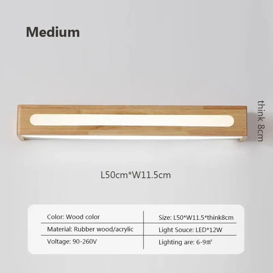 Applique Murale Led Nordique Élégance Minimaliste. M / Blanc Chaud Chambre