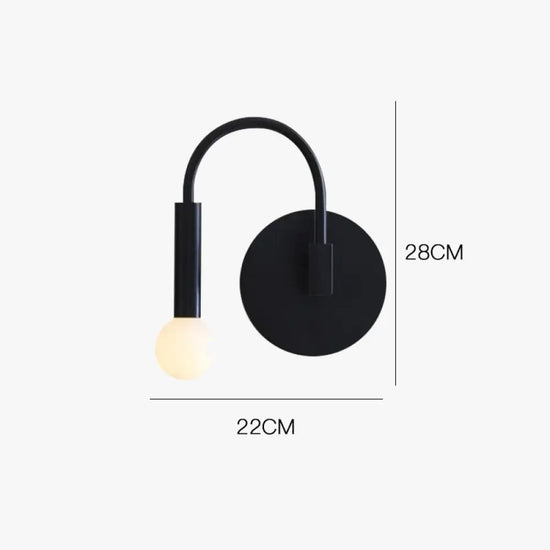 Applique Murale Led Nordique Élégante Minimaliste Chic Chambre