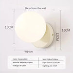 Applique Murale Led Nordique Élégante Minimaliste Design Wl655 Blanc / Froid Chambre