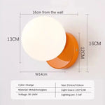 Applique Murale Led Nordique Élégante Minimaliste Design Wl655 Orange / Blanc Froid Chambre