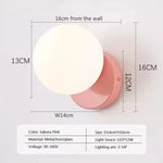 Applique Murale Led Nordique Élégante Minimaliste Design Wl655 Rose / Blanc Froid Chambre