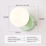 Applique Murale Led Nordique Élégante Minimaliste Design Wl655 Vert / Blanc Froid Chambre