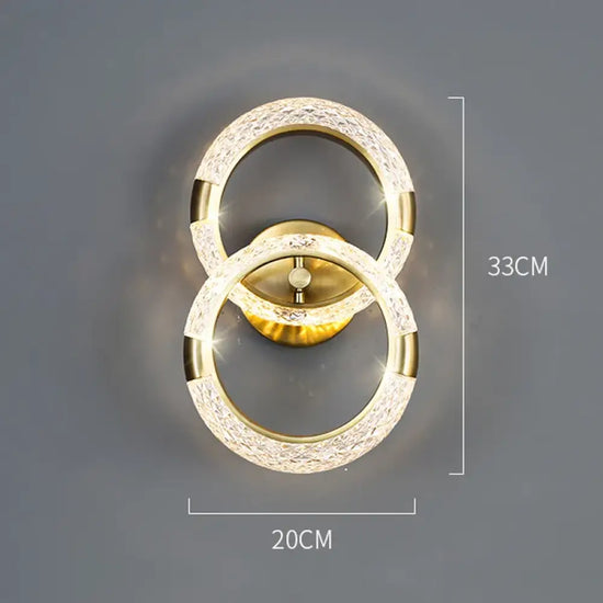 Applique Murale Led Nordique Élégante Minimaliste. E 33Cm / Lumière Blanche Chambre