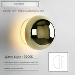 Applique Murale Led Nordique Élégante Minimaliste Or-10Cm / Blanc Chaud Chambre