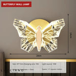 Applique Murale Led Papillon Design Élégant Chambre