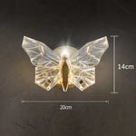 Applique Murale Led Papillon Élégant Design Doré / 3 Couleurs Claires Chambre