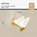 Applique Murale Led Papillon Élégante Design Lumineux Chambre