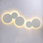 Applique Murale Led Ronde Design Contemporain Élégant. Blanc - 20Cm Chambre