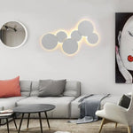 Applique Murale Led Ronde Design Contemporain Élégant. Chambre