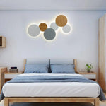 Applique Murale Led Ronde Design Contemporain Élégant. Chambre