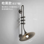 Applique Murale Led Saxophone Vintage Industriel Charme A Noir Chambre