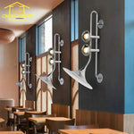 Applique Murale Led Saxophone Vintage Industriel Charme Chambre