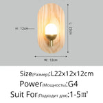 Applique Murale Led Scandinave Bois Design Applique Chambre