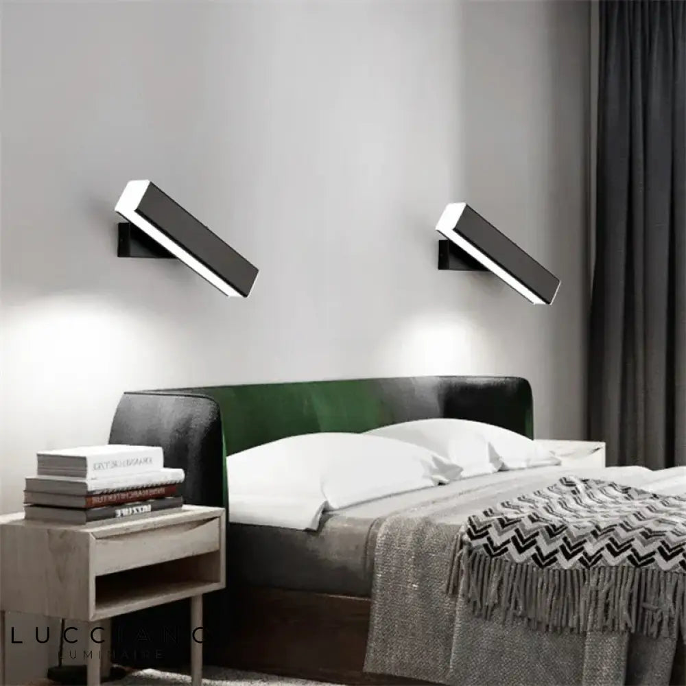 Applique Murale Led Scandinave Élégante Bois. Applique Chambre