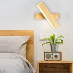 Applique Murale Led Scandinave Élégante Bois. Applique Chambre