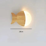 Applique Murale Led Scandinave Épuré Élégant Poisson D28 / Lumière Blanche Chambre