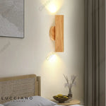 Applique Murale Led Scandinave Épurée Bois Naturel Chambre