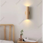 Applique Murale Led Scandinave Épurée Bois Naturel Chambre