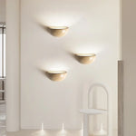 Applique Murale LED Semi-circulaire en Pierre Naturelle