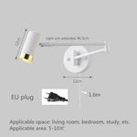 Applique Murale Led Télescopique Moderne Élégante White D Eu Plug / Warm Light Chambre