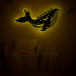 Applique Murale Led Usb Originale Baleine Lumineuse Chambre